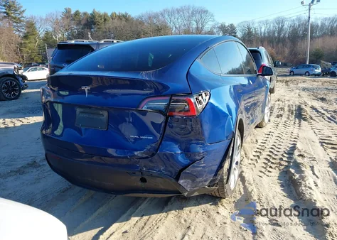 2022 Tesla Model Y Long Range Dual Motor All-Wheel Drive из США, поврежденный, VIN 7SAYGDEE3NA020326